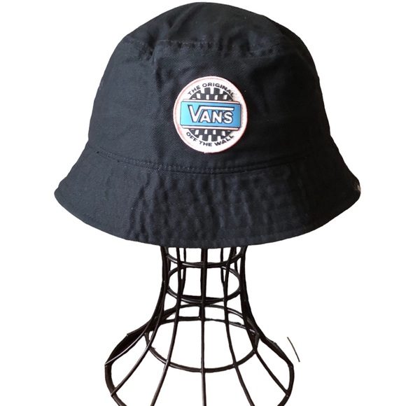 Vans Accessories Vans Black Bucket Hat Size Ml Patch Pink Blue Retro The Original Off The